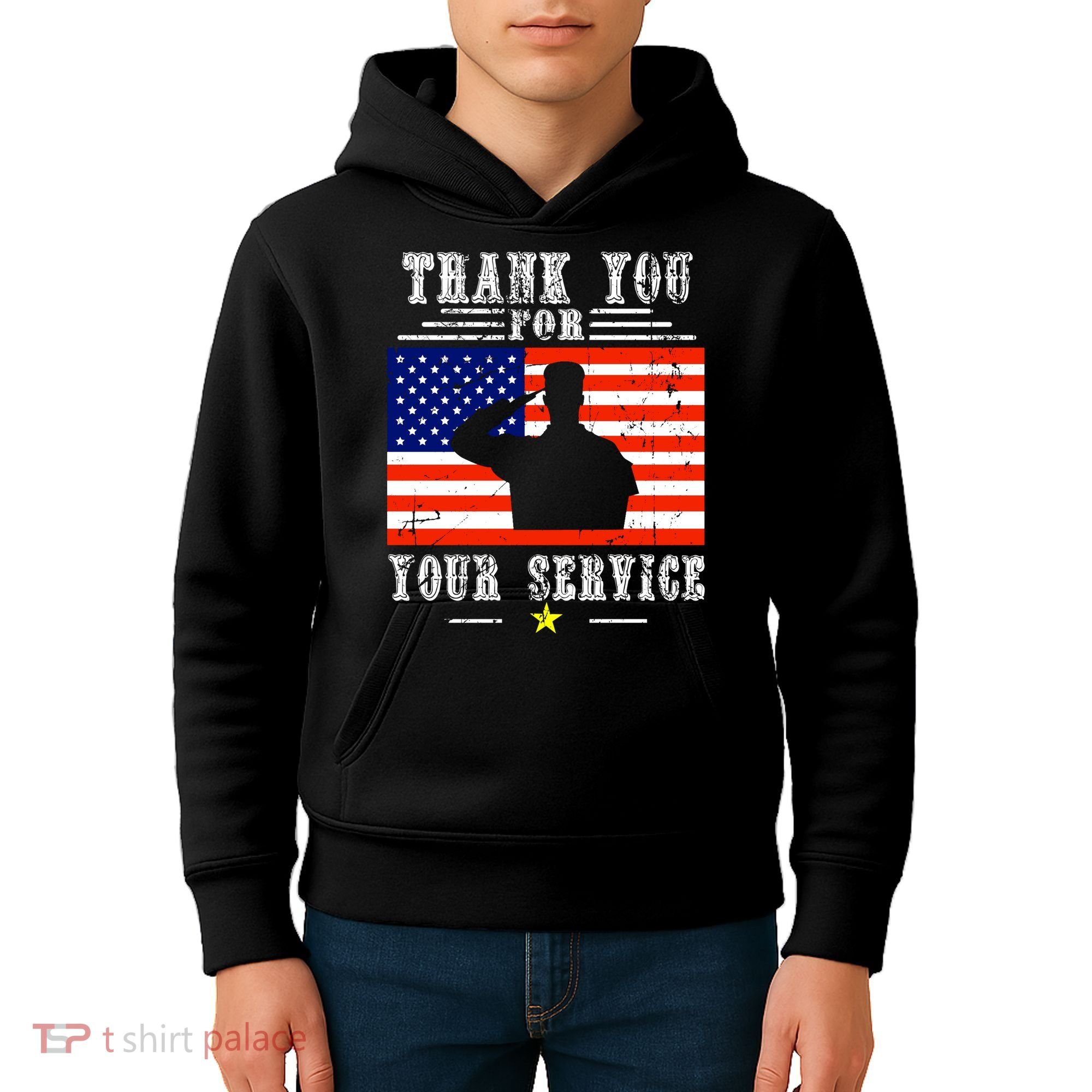 Thank you for your services Patriotic - veterans day Kids Hoodie