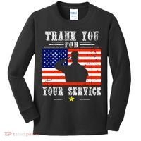 Thank you for your services Patriotic - veterans day Kids Long Sleeve Shirt thumb 0