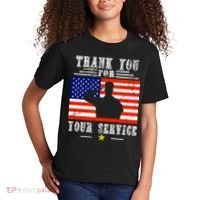 Thank you for your services Patriotic - veterans day Kids T-Shirt thumb 2