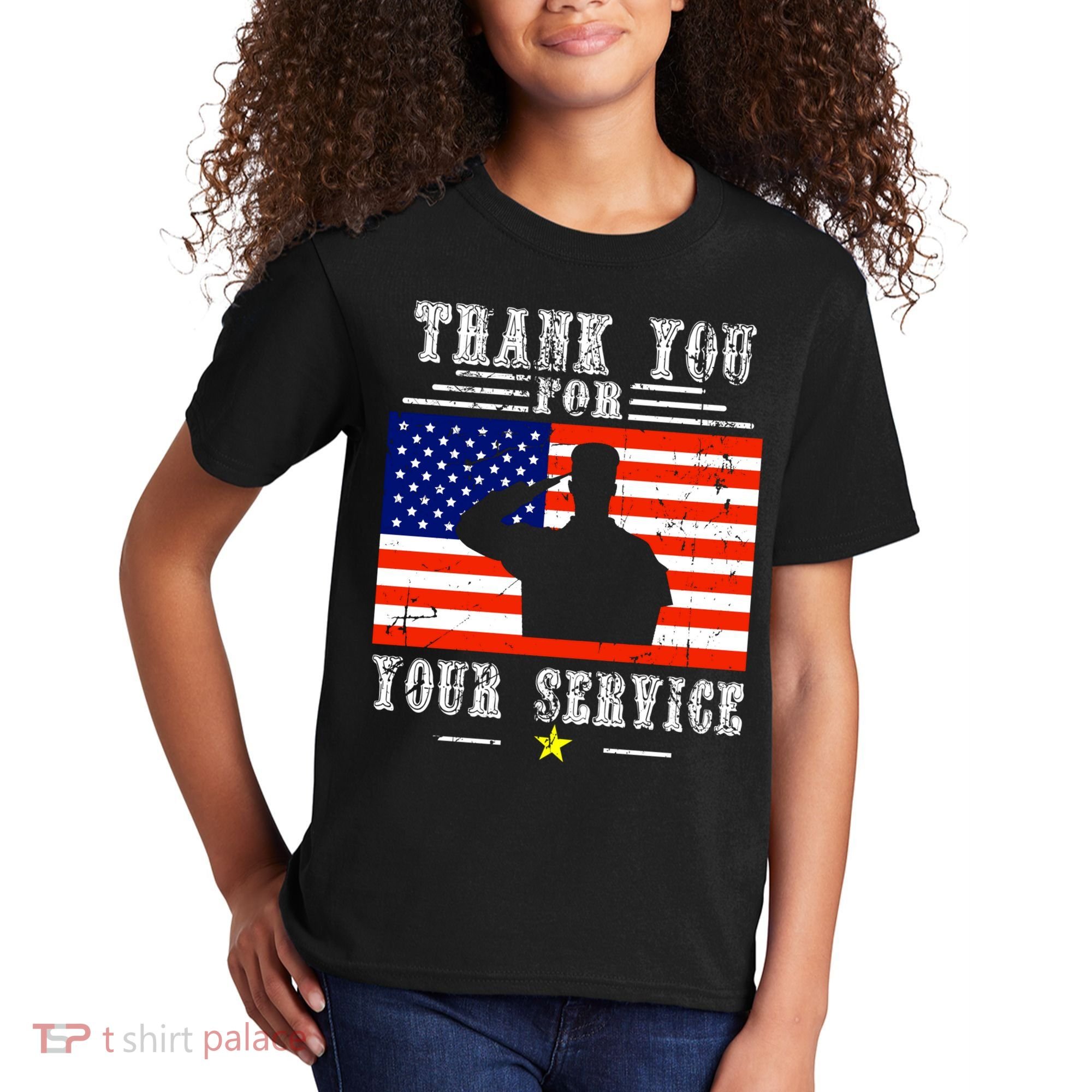 Thank you for your services Patriotic - veterans day Kids T-Shirt