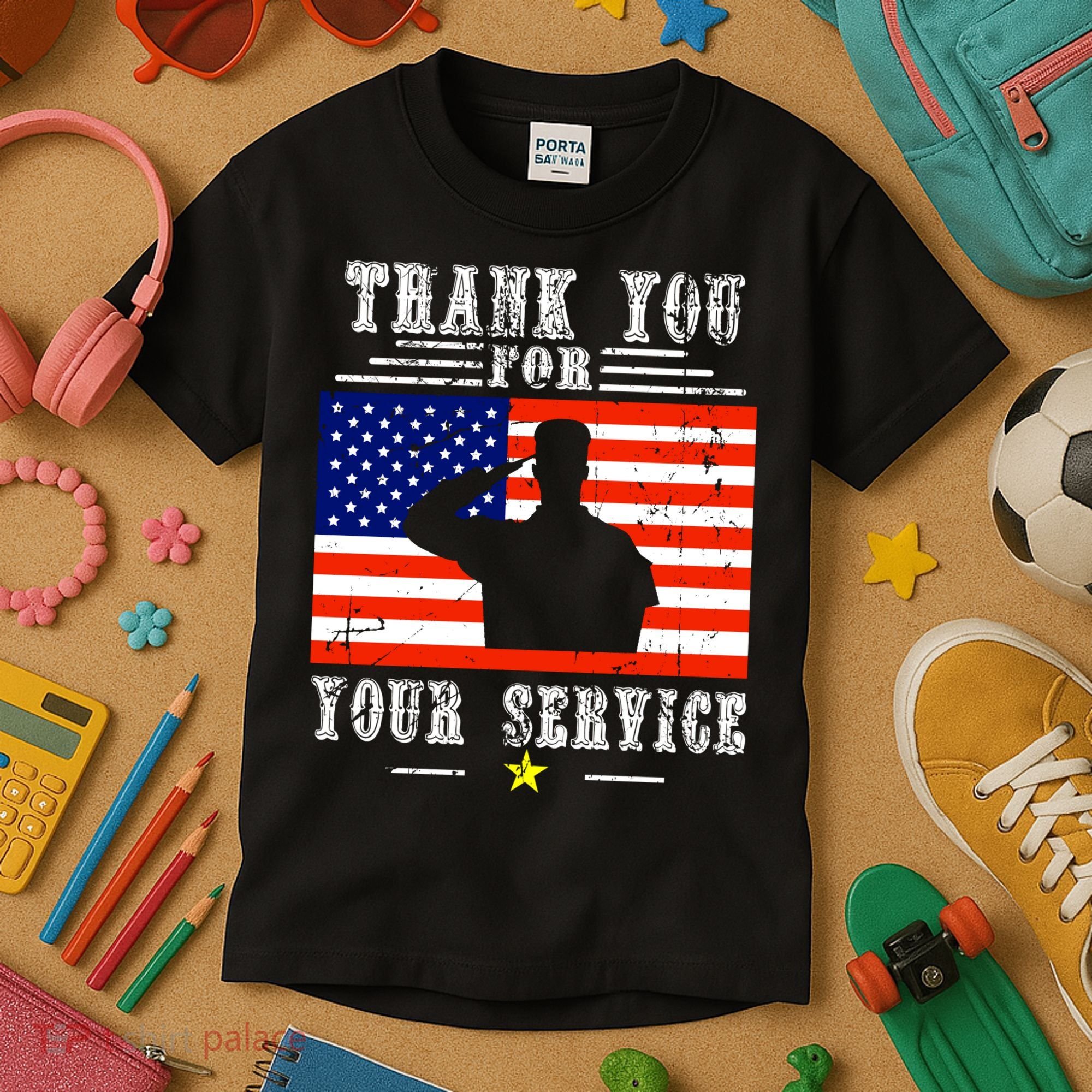 Thank you for your services Patriotic - veterans day Kids T-Shirt