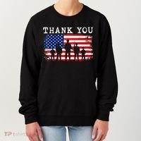 Thank You for your Service American Flag Patriotic Veterans Women's Sweatshirt thumb 0