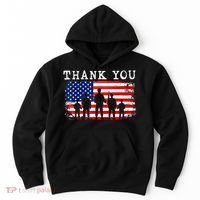 Thank You for your Service American Flag Patriotic Veterans Hoodie thumb 0