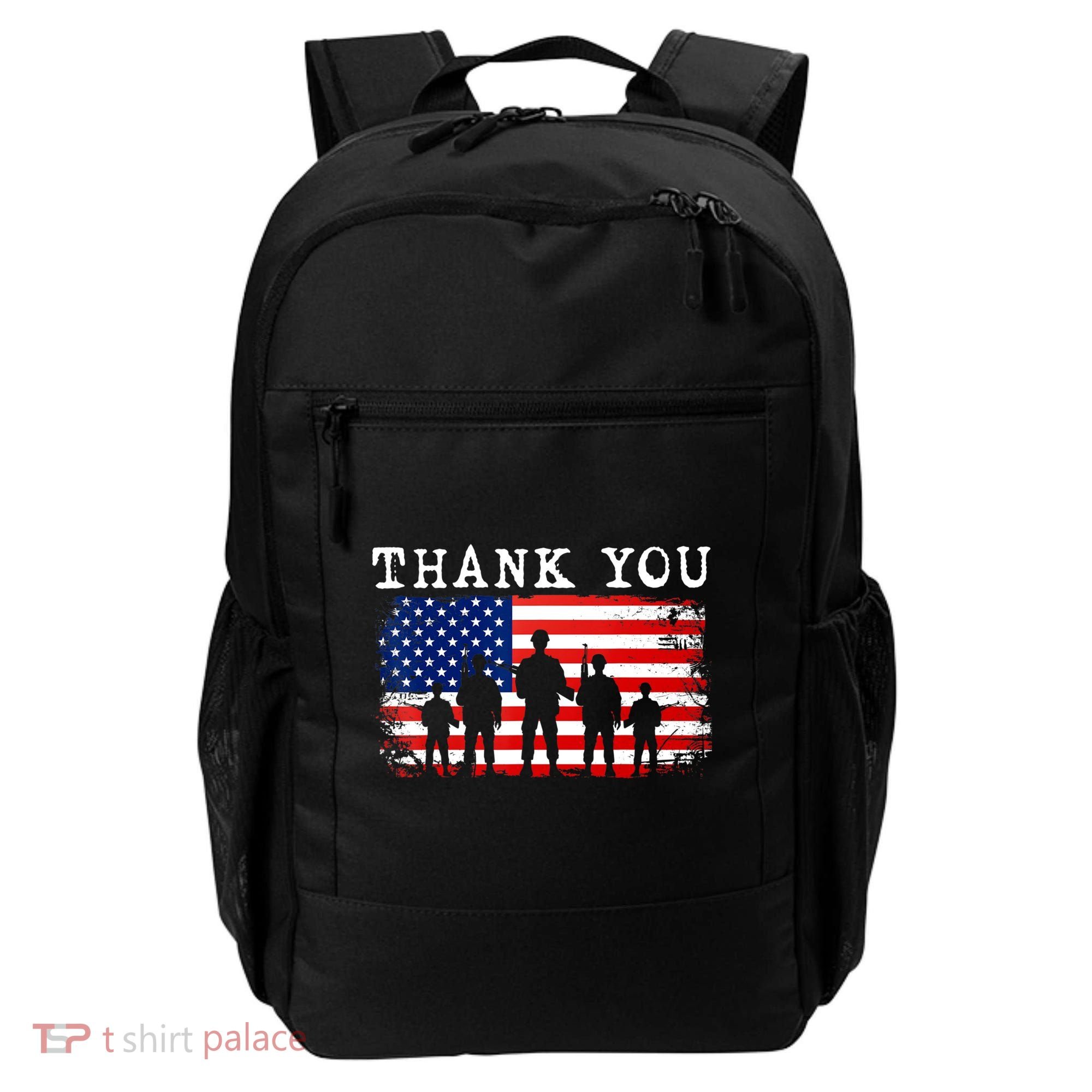 Thank You for your Service American Flag Patriotic Veterans Backpack