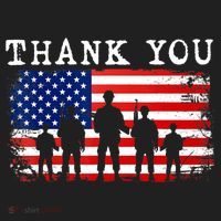 Thank You for your Service American Flag Patriotic Veterans Beanie thumb 2