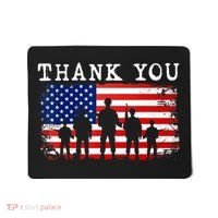 Thank You for your Service American Flag Patriotic Veterans Mousepad thumb 0
