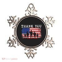 Thank You for your Service American Flag Patriotic Veterans Ornament thumb 0