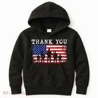 Thank You for your Service American Flag Patriotic Veterans Kids Hoodie thumb 0