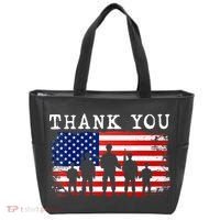 Thank You for your Service American Flag Patriotic Veterans Tote Bag thumb 0