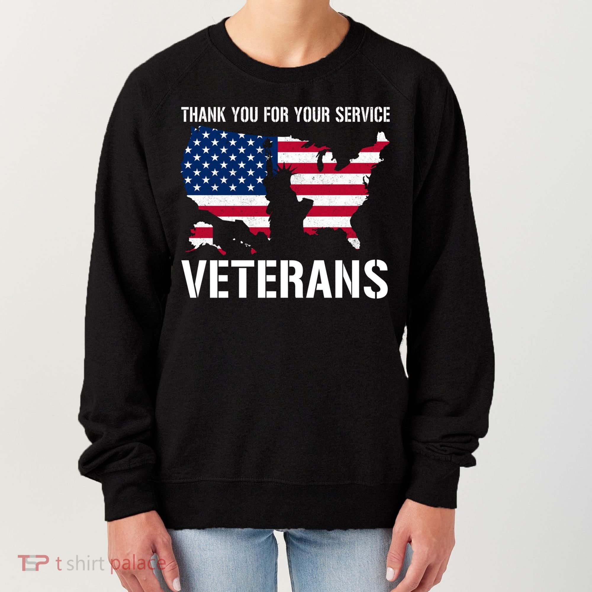 Thank You For Your Service Veterans Gift Veteran Day Gift Women's Sweatshirt
