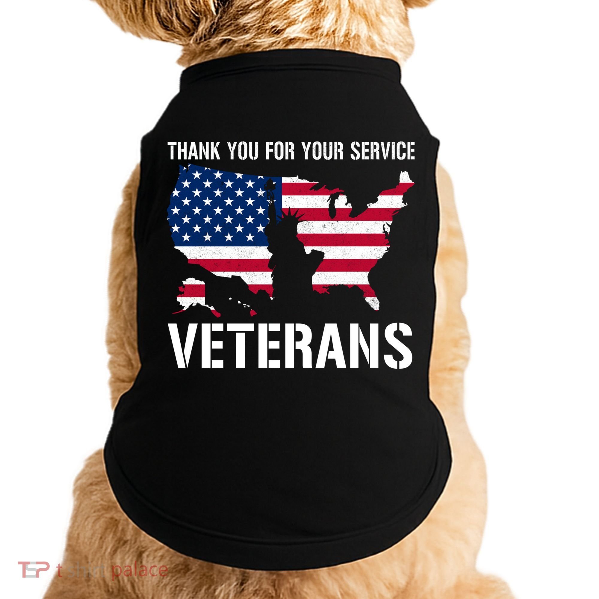 Thank You For Your Service Veterans Gift Veteran Day Gift Doggie Tank
