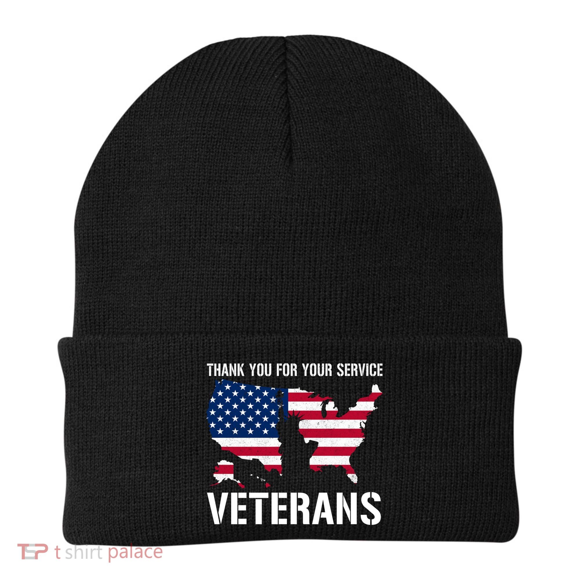 Thank You For Your Service Veterans Gift Veteran Day Gift Beanie