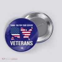 Thank You For Your Service Veterans Gift Veteran Day Gift Button thumb 0