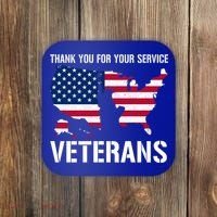 Thank You For Your Service Veterans Gift Veteran Day Gift Coaster thumb 0