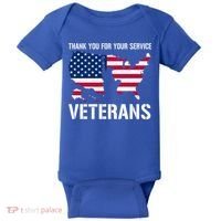 Thank You For Your Service Veterans Gift Veteran Day Gift Baby Bodysuit thumb 0