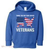 Thank You For Your Service Veterans Gift Veteran Day Gift Toddler Hoodie thumb 0