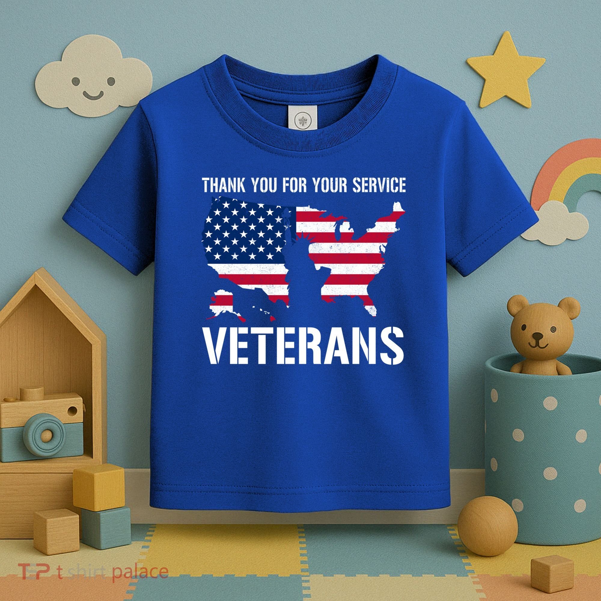 Thank You For Your Service Veterans Gift Veteran Day Gift Toddler T-Shirt