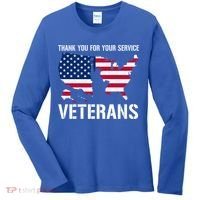 Thank You For Your Service Veterans Gift Veteran Day Gift Women's Long Sleeve Shirt thumb 0