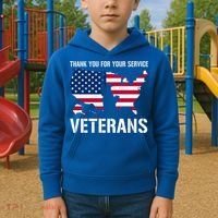 Thank You For Your Service Veterans Gift Veteran Day Gift Kids Hoodie thumb 2