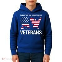 Thank You For Your Service Veterans Gift Veteran Day Gift Kids Hoodie thumb 4