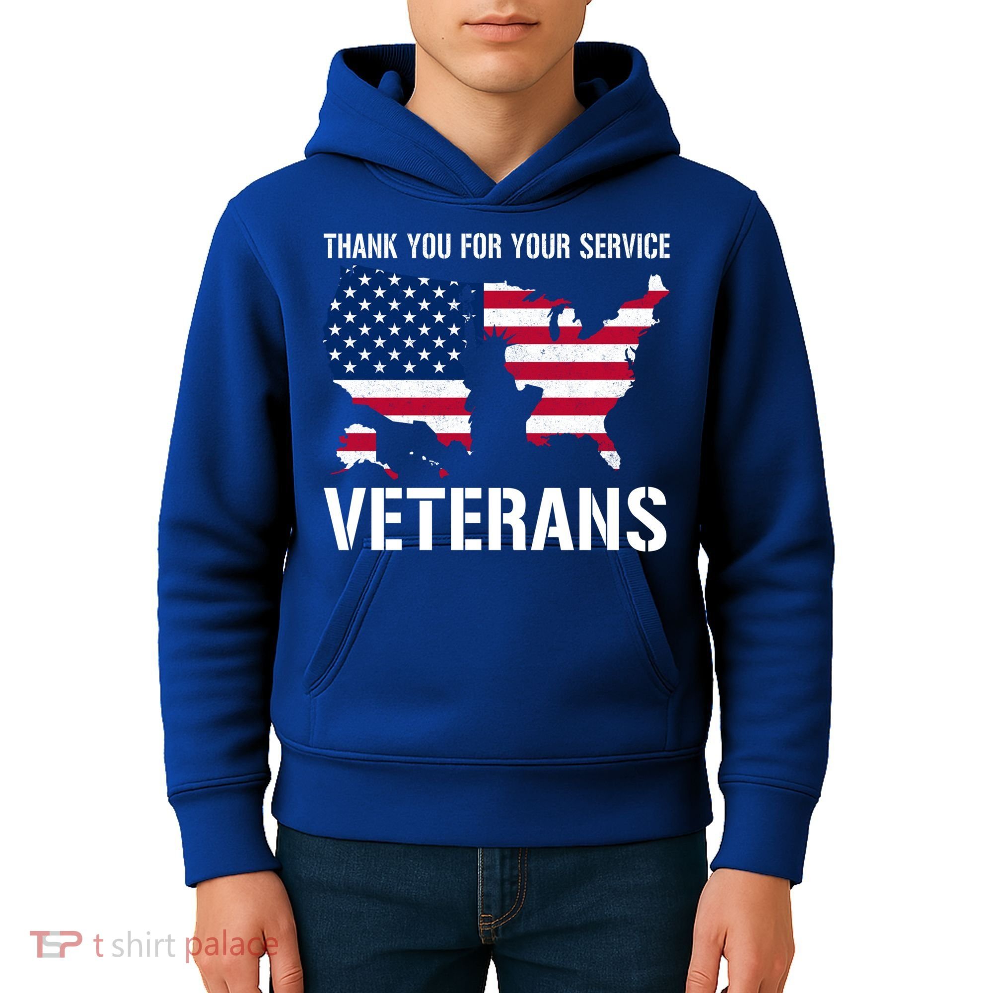 Thank You For Your Service Veterans Gift Veteran Day Gift Kids Hoodie