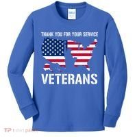 Thank You For Your Service Veterans Gift Veteran Day Gift Kids Long Sleeve Shirt thumb 0