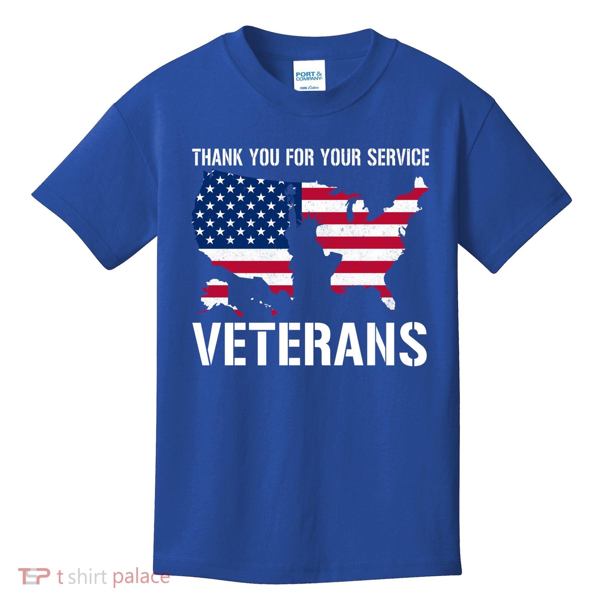 Thank You For Your Service Veterans Gift Veteran Day Gift Kids T-Shirt