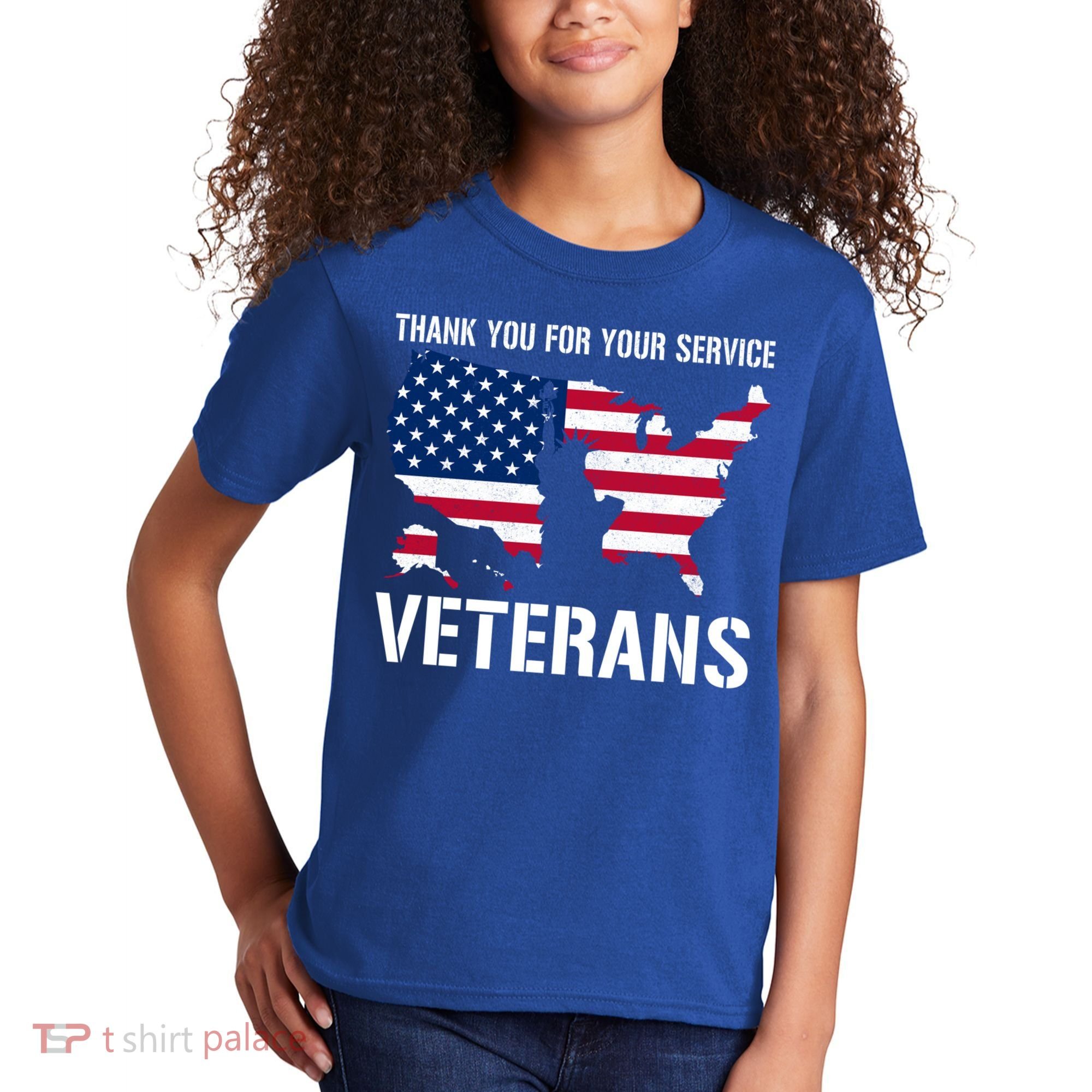 Thank You For Your Service Veterans Gift Veteran Day Gift Kids T-Shirt