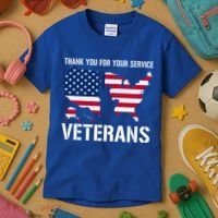 Thank You For Your Service Veterans Gift Veteran Day Gift Kids T-Shirt thumb 3