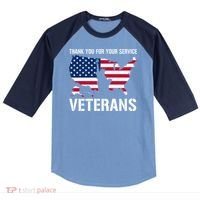 Thank You For Your Service Veterans Gift Veteran Day Gift Raglan Baseball Sleeve Shirt thumb 0