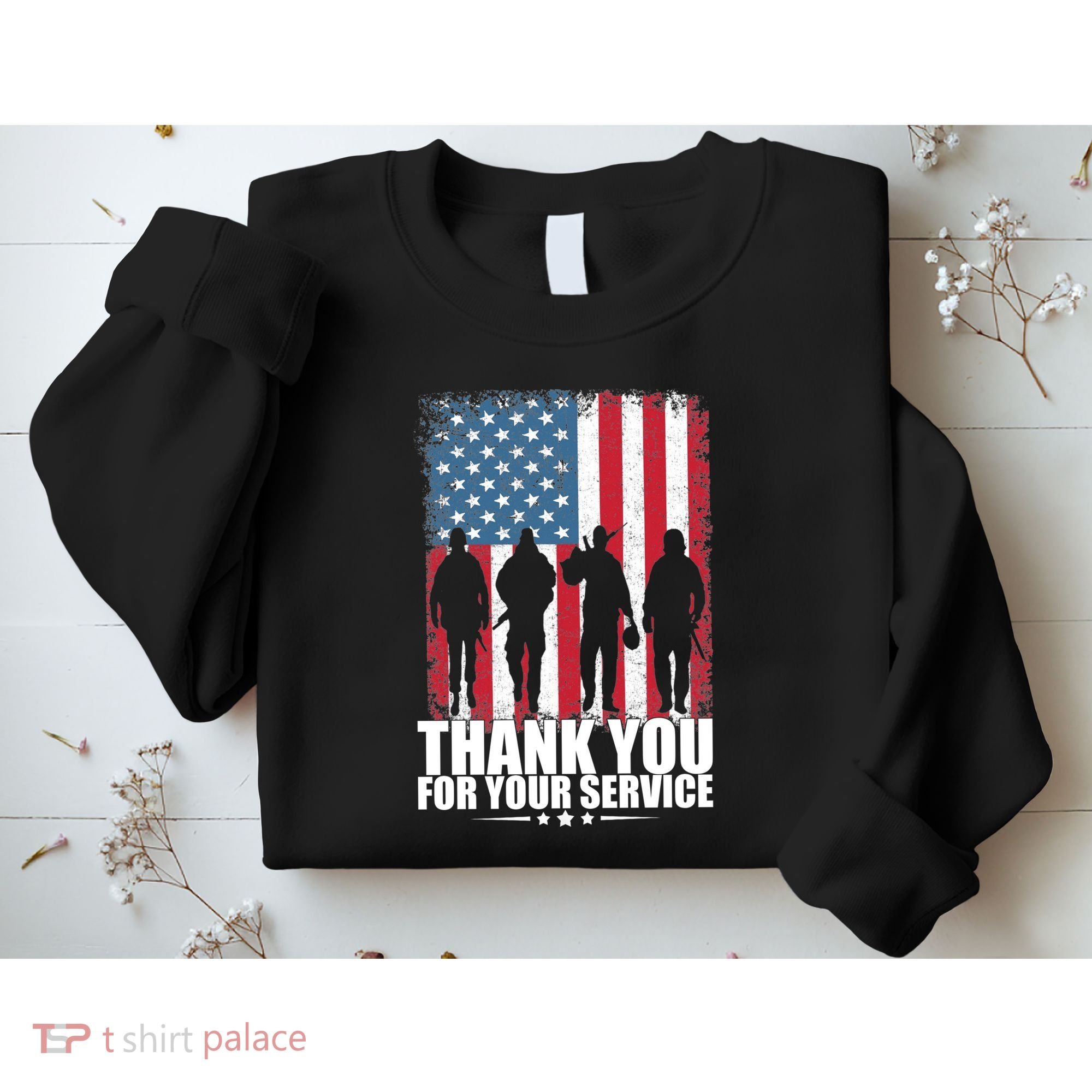 Thank You For Your Service Veteran Day Gift Sweatshirt