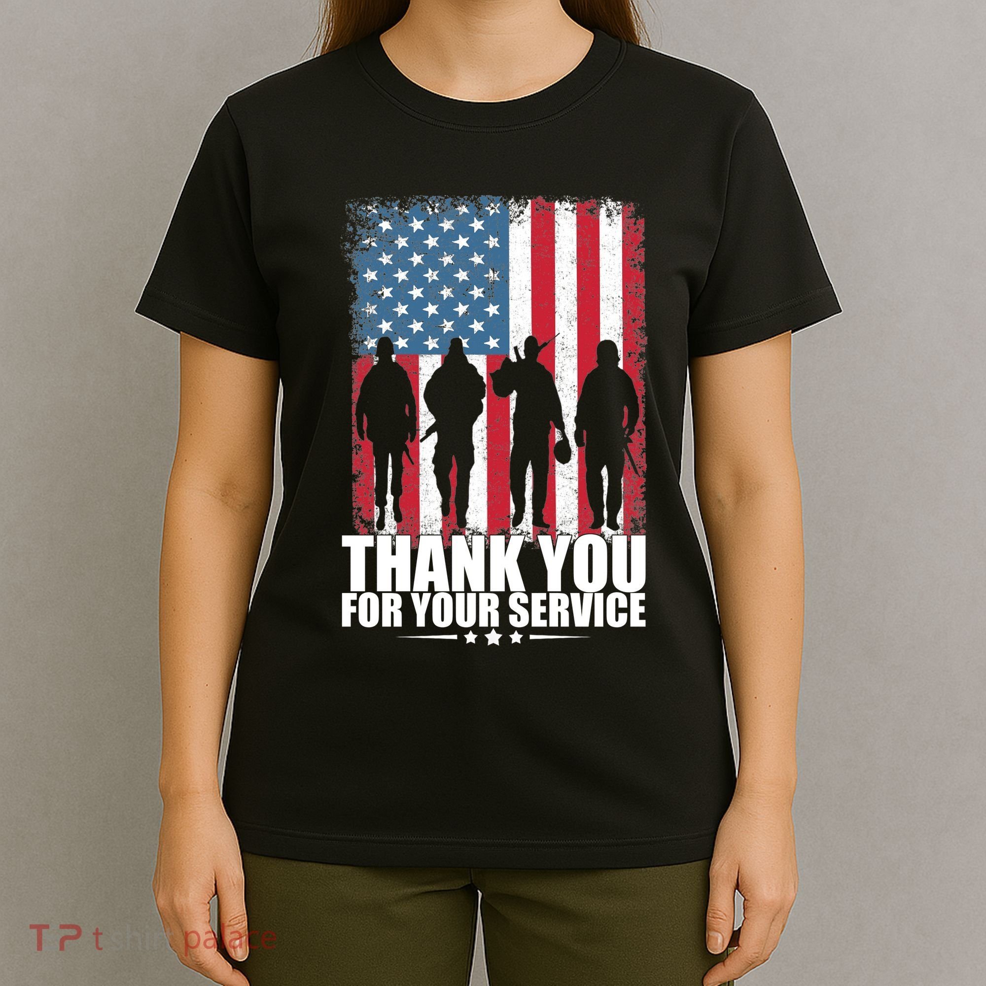 Thank You For Your Service Veteran Day Gift T-Shirt