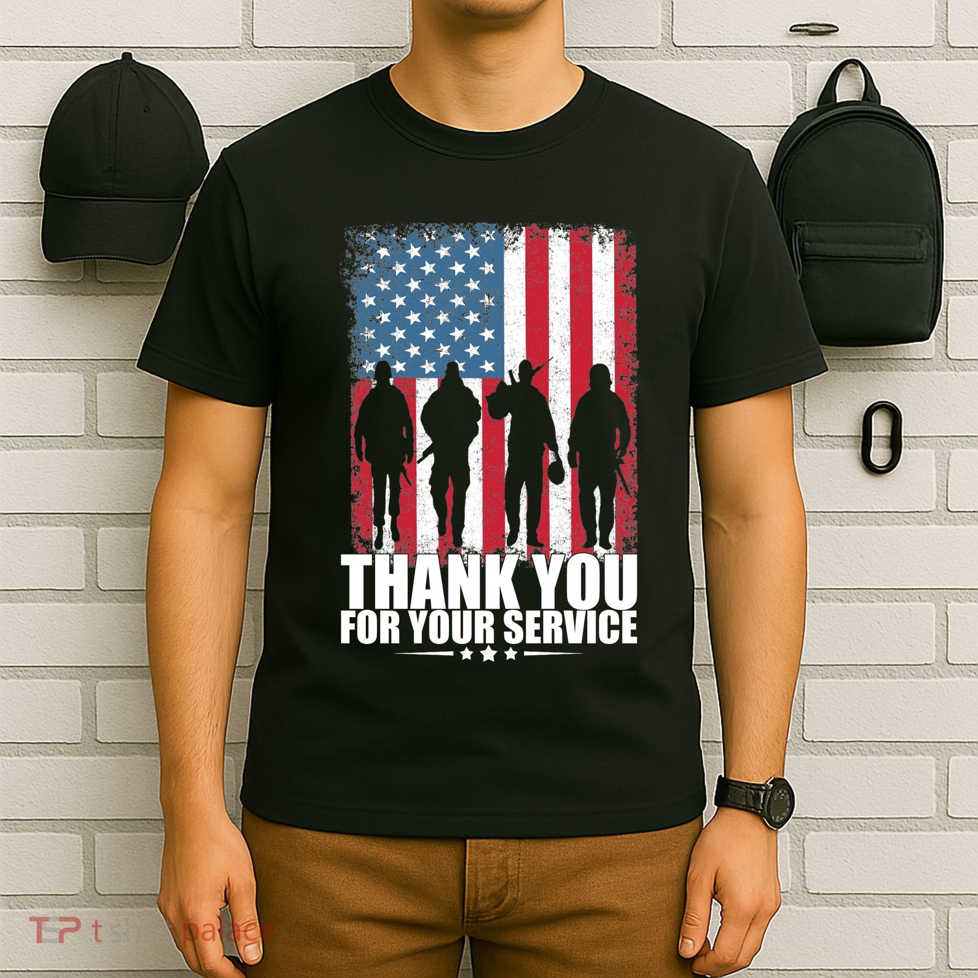 Thank You For Your Service Veteran Day Gift T-Shirt