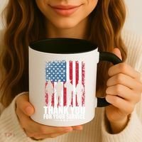 Thank You For Your Service Veteran Day Gift Coffee Mug thumb 3