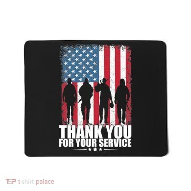 Thank You For Your Service Veteran Day Gift Mousepad