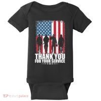 Thank You For Your Service Veteran Day Gift Baby Bodysuit thumb 0