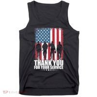 Thank You For Your Service Veteran Day Gift Tank Top thumb 0