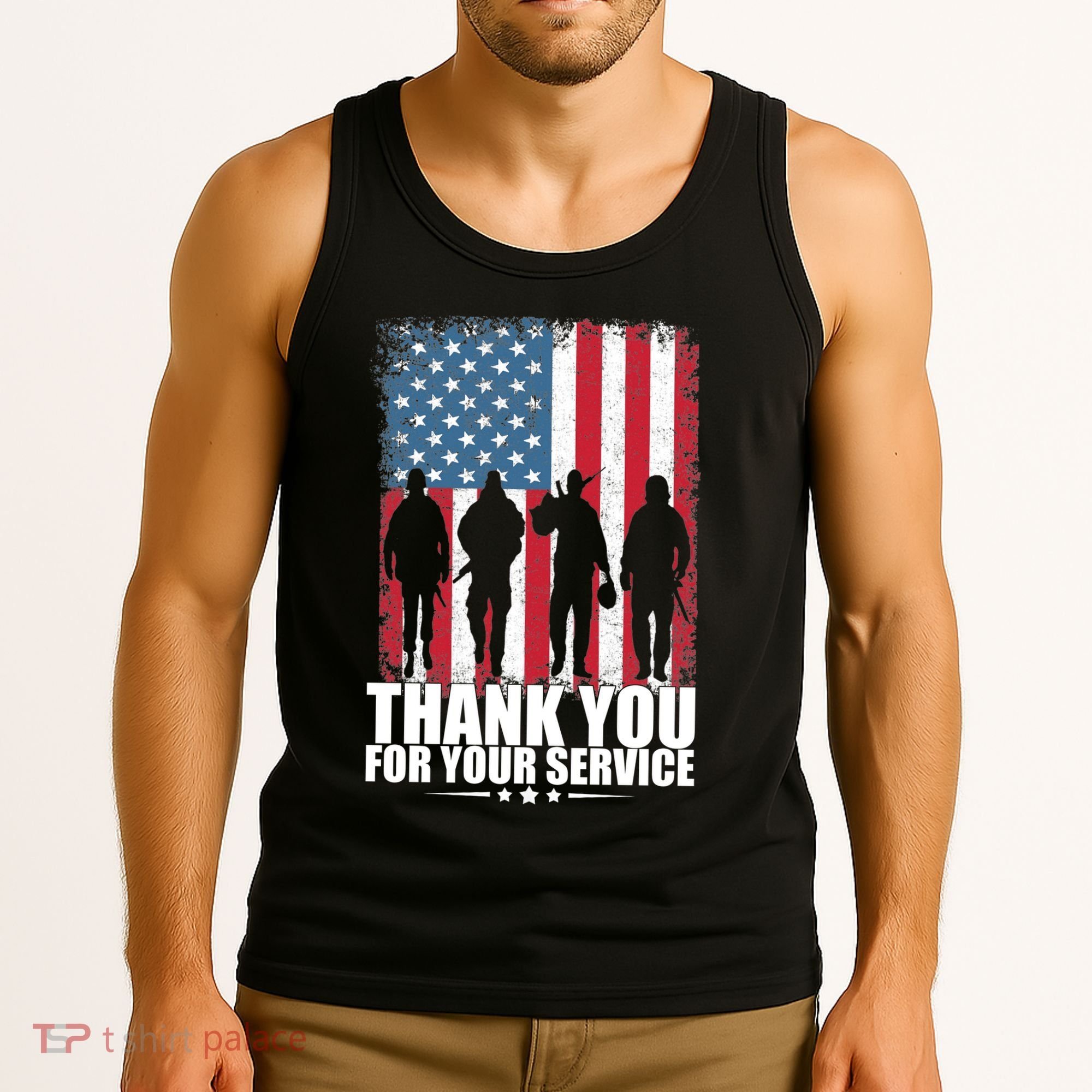 Thank You For Your Service Veteran Day Gift Tank Top