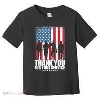 Thank You For Your Service Veteran Day Gift Toddler T-Shirt thumb 0