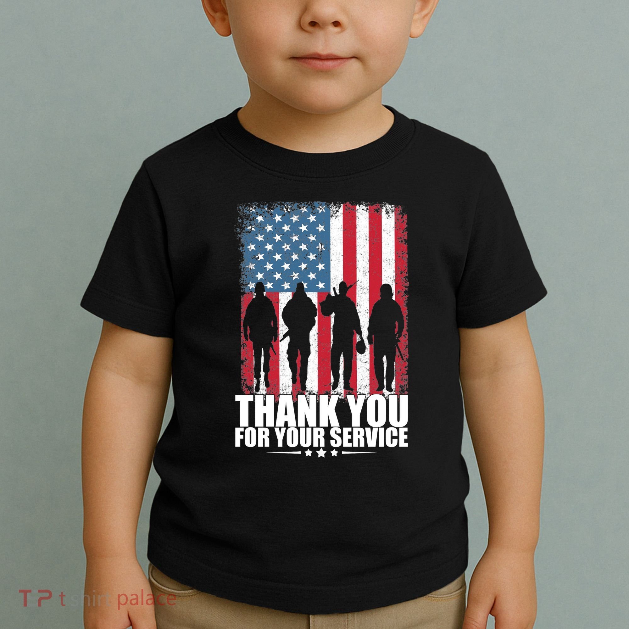 Thank You For Your Service Veteran Day Gift Toddler T-Shirt