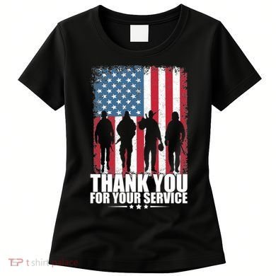 Thank You For Your Service Veteran Day Gift Women's T-Shirt