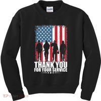Thank You For Your Service Veteran Day Gift Kids Sweatshirt thumb 0
