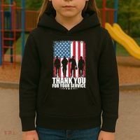 Thank You For Your Service Veteran Day Gift Kids Hoodie thumb 3