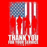 Thank You For Your Service Veteran Day Gift Santa Hat thumb 1