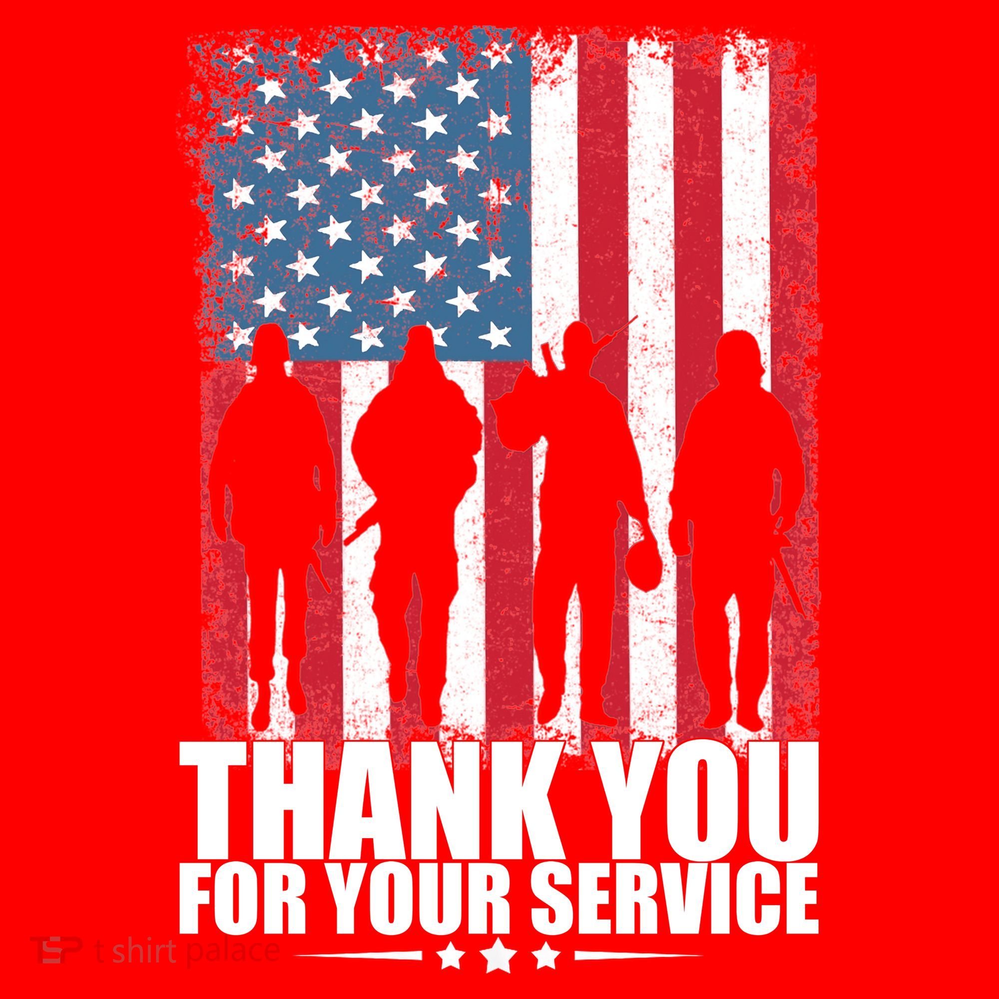 Thank You For Your Service Veteran Day Gift Santa Hat