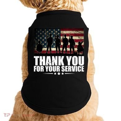Thank You For Your Service Veteran Day Gift Doggie Tank