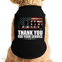 Thank You For Your Service Veteran Day Gift Doggie Tank thumb 0