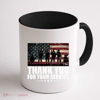 Thank You For Your Service Veteran Day Gift Coffee Mug thumb 1