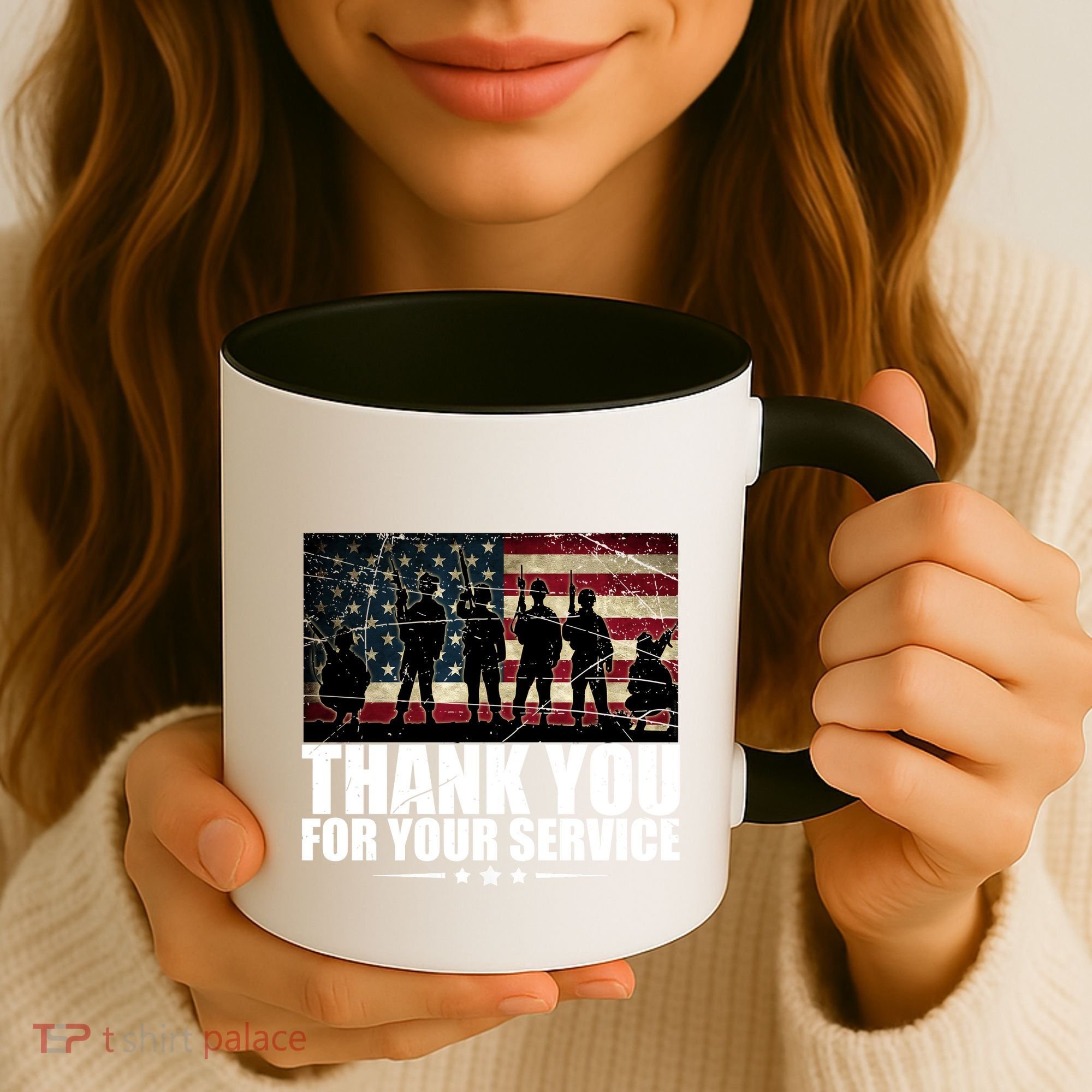 Thank You For Your Service Veteran Day Gift Coffee Mug