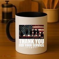 Thank You For Your Service Veteran Day Gift Coffee Mug thumb 4